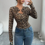 Pull tricoté à col en v pour femmes