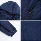 Veste à capuche bleue pour femmes