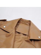 Vestes en simili cuir pour femmes