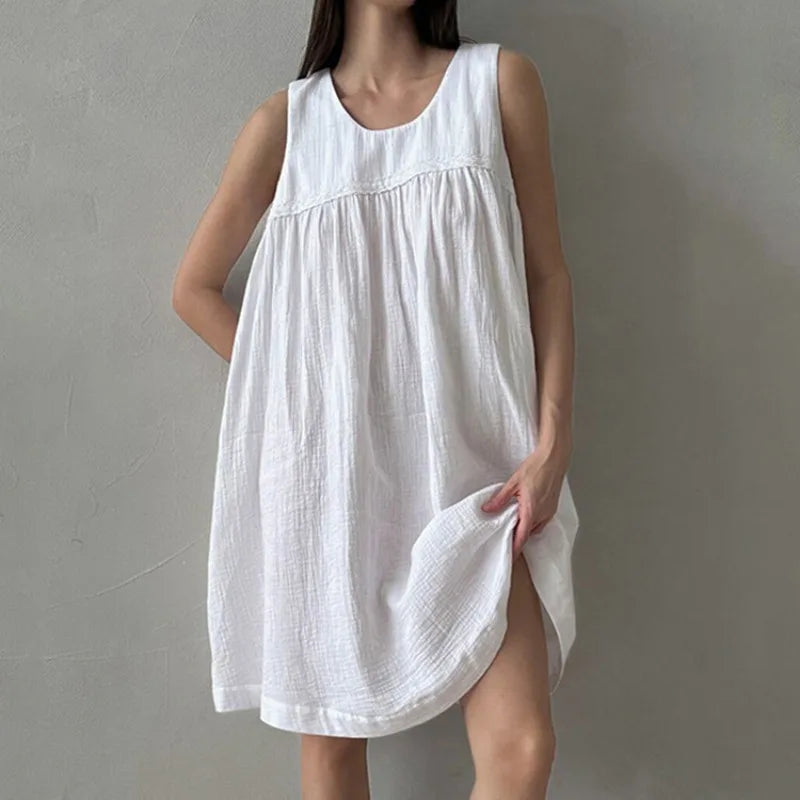 Robe courte d'été décontractée pour femmes