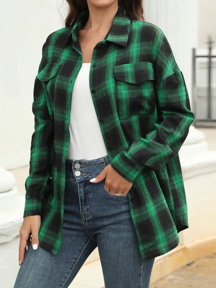 Chemise imprimé vintage pour femmes