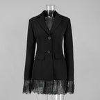 Veste de costume en dentelle pour femmes