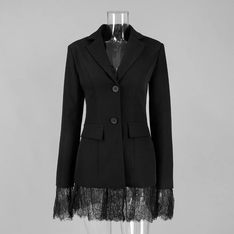 Veste de costume en dentelle pour femmes