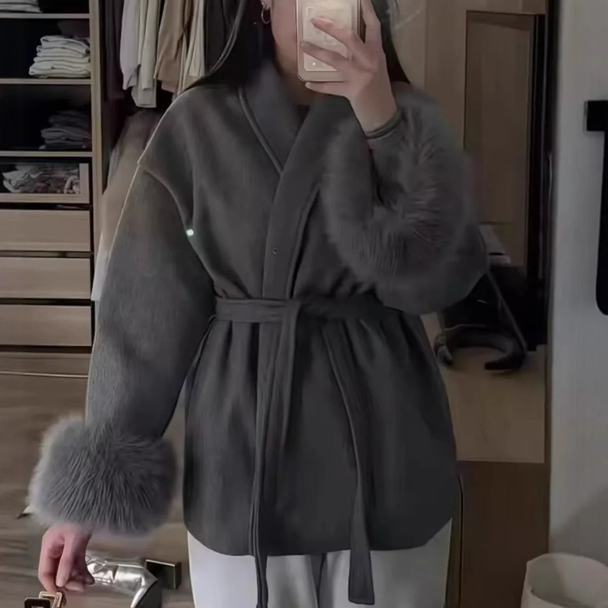 Manteau en laine tendance pour femmes