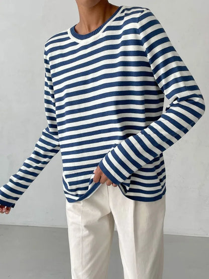 Pull Rayé Femme – Maille Élégante