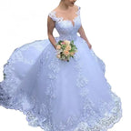 Robe de mariée de luxe en dentelle pour femmes