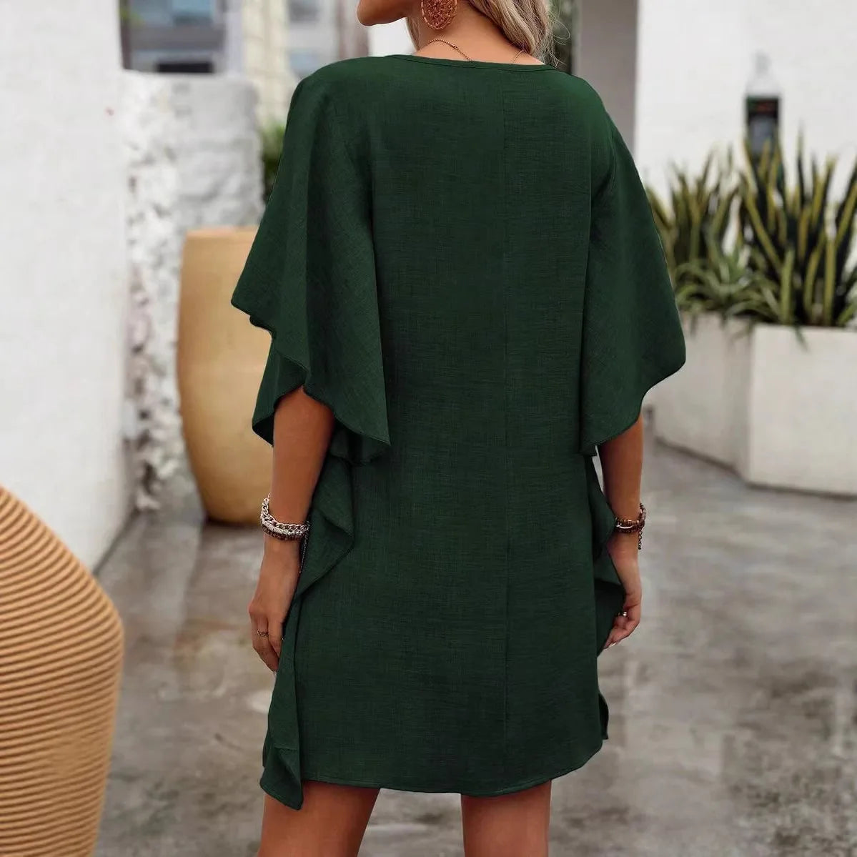 Robe courte ample et décontractée pour femmes