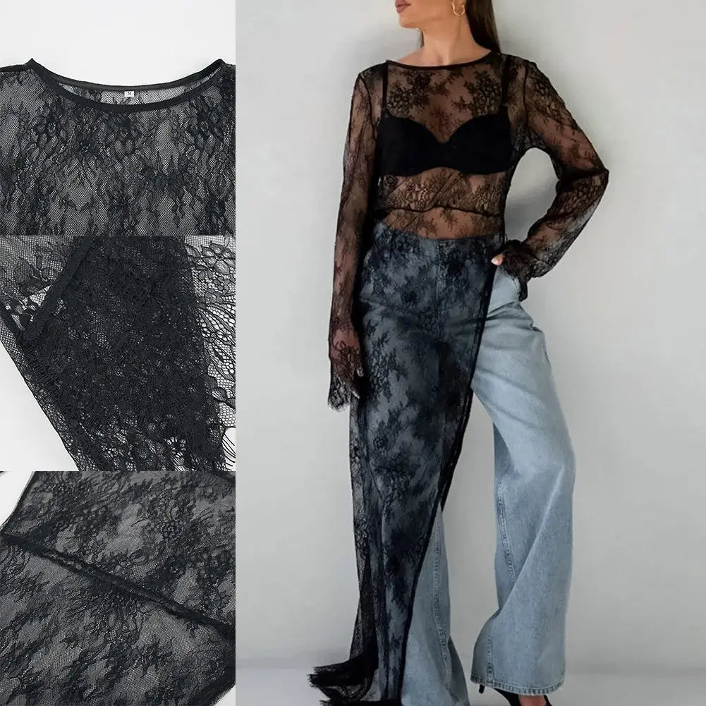 Robes en dentelle irrégulières pour femmes