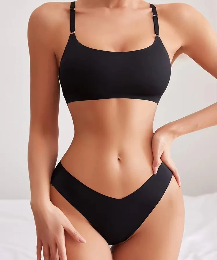 soutien-gorge et string de haute qualité sans couture pour femmes