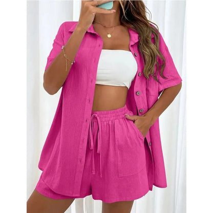 Ensemble Femme 2 Pièces – Short Ample et Haut