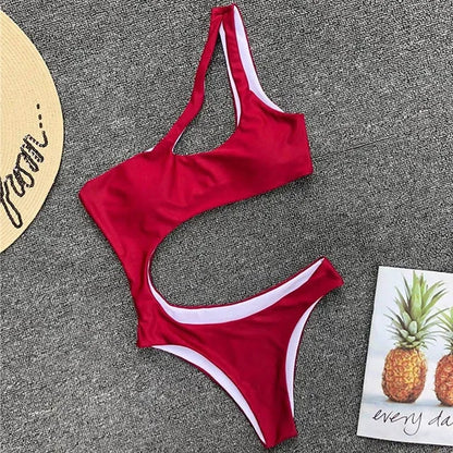 Maillot de Bain 1 Pièce Femme – Épaule Dénudée