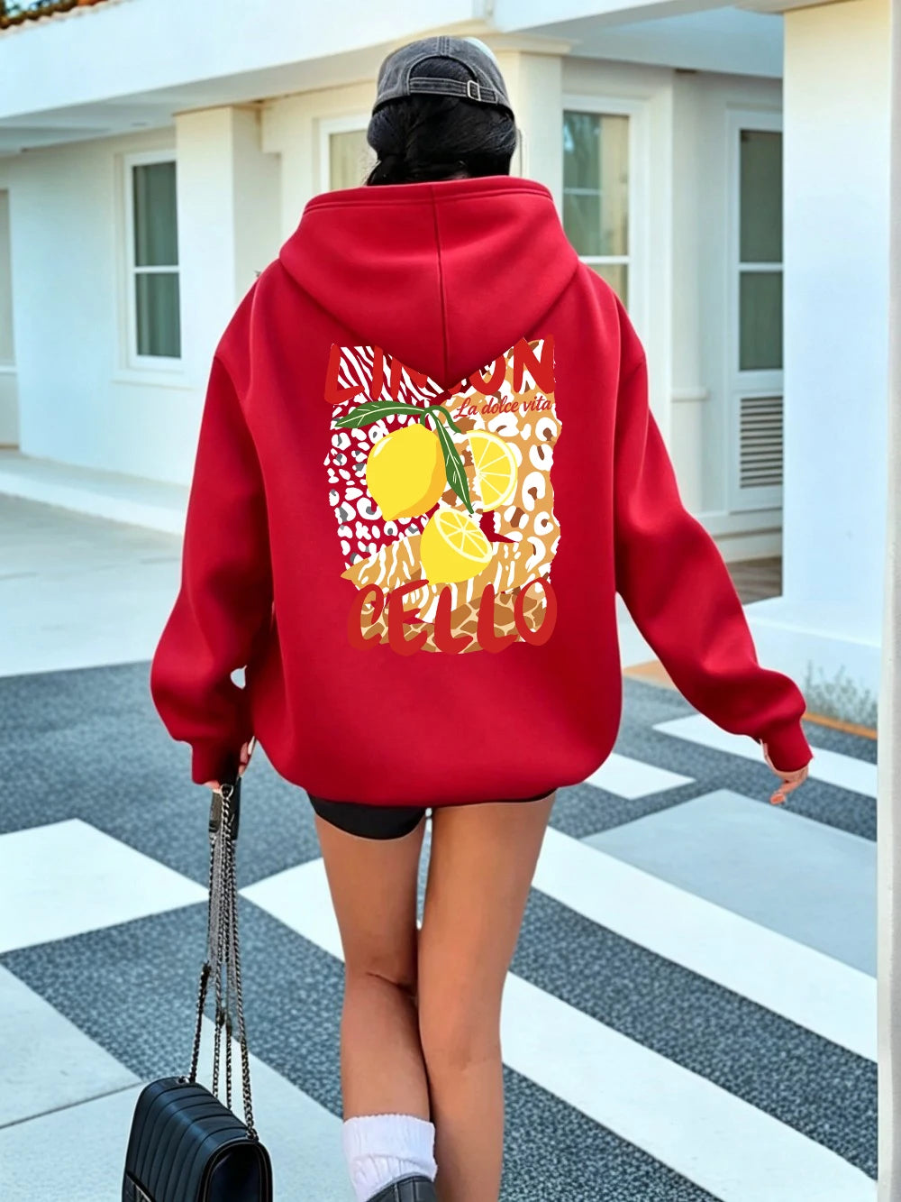 Sweat-shirts à capuche imprimés Limon Cello pour femmes