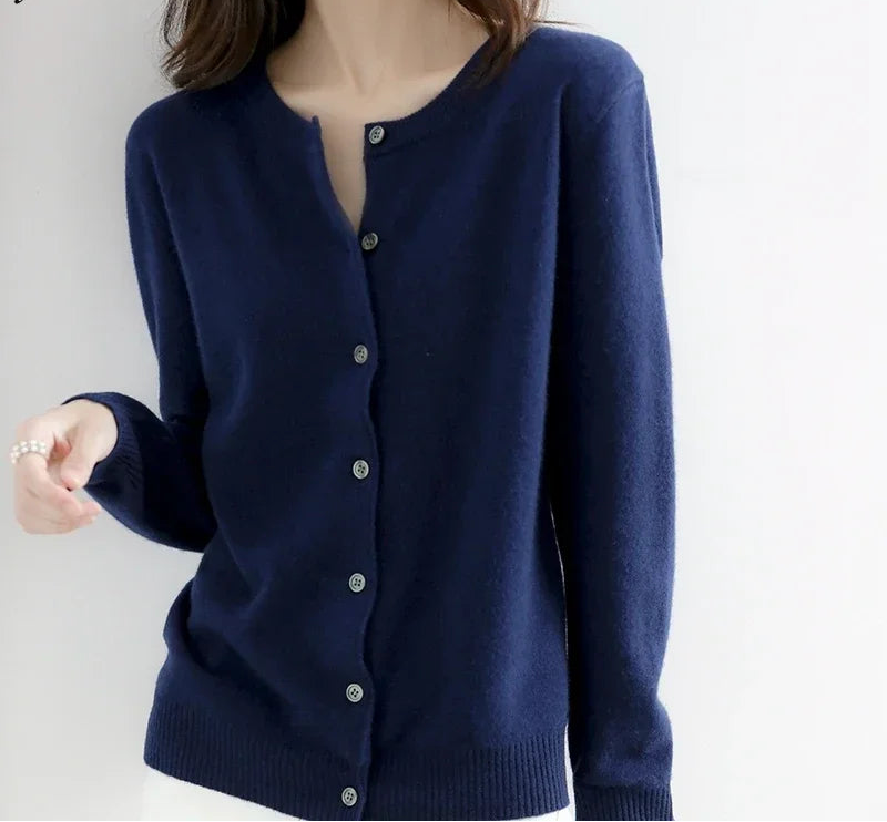 Cardigans à col rond pour femmes