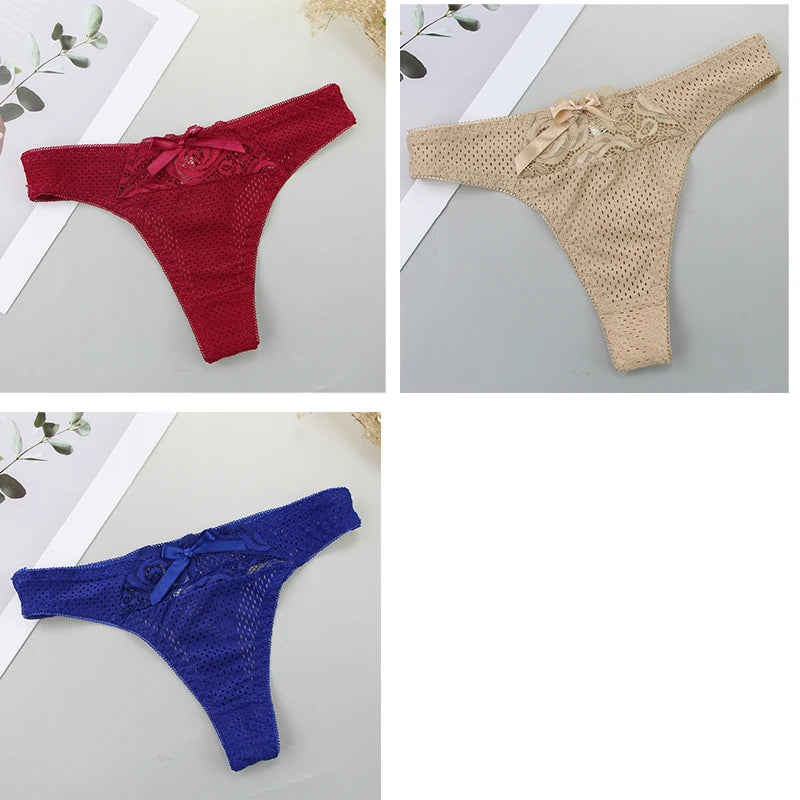 Culottes en coton 3 pièces taille basse pour femmes