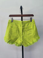 Short en jean vert ligne A pour femmes