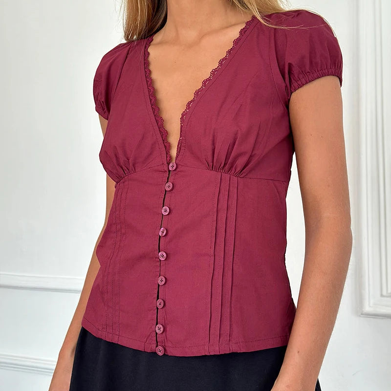 T-shirt en dentelle pour femmes