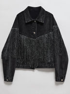 Veste courte en jean pour femmes