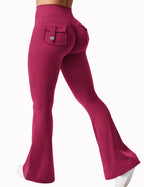 Leggings de Yoga à jambes larges et extensibles pour femmes
