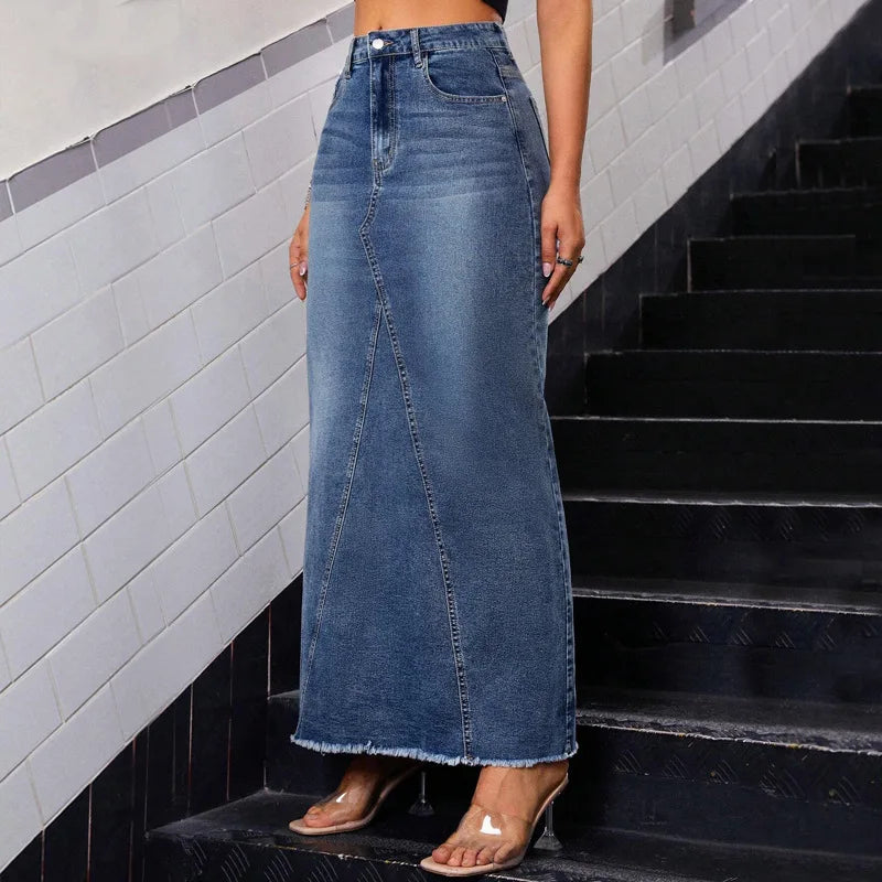 Jupe en jean vintage pour femmes