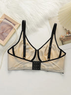 Soutien-gorge sexy en dentelle brodée pour femmes