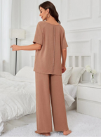 Ensemble de vêtements de nuit  amples à manches courtes pour femmes