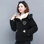 Vestes courtes rembourrées en coton pour femme