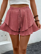 Short Buggy décontracté de couleur unie pour femmes