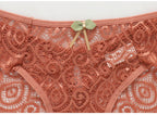 Culottes sexy en dentelle taille basse pour femmes