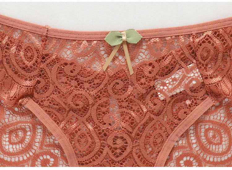 Culottes sexy en dentelle taille basse pour femmes
