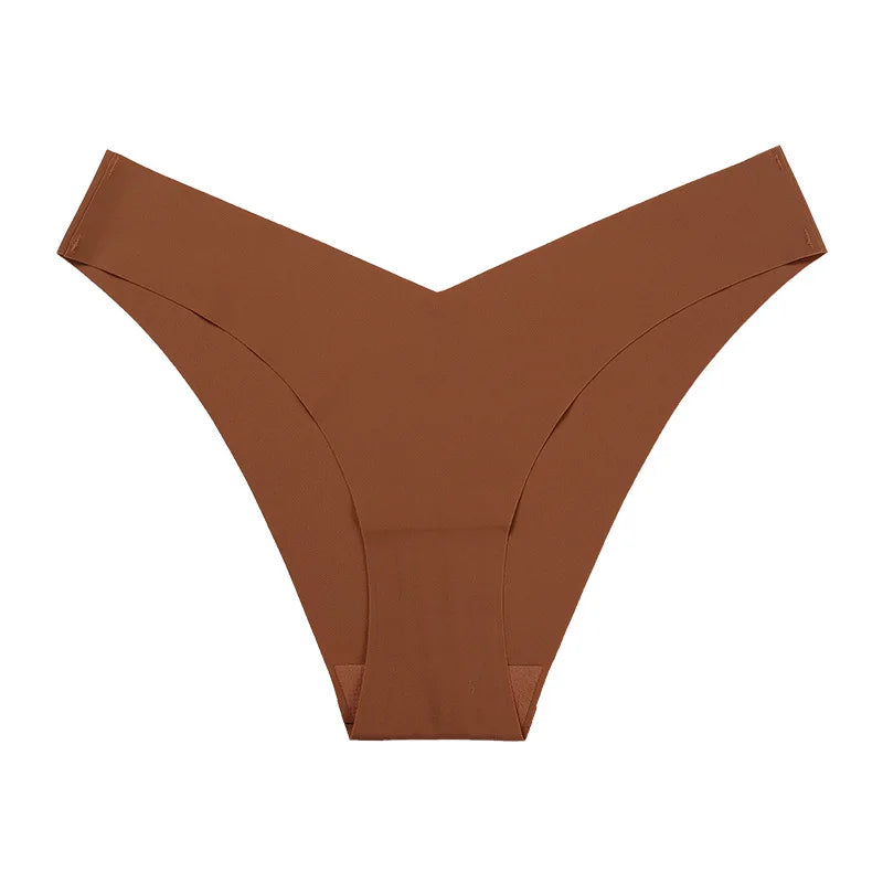 String en soie taille basse sans trace pour femmes