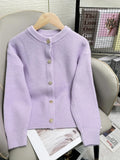 Cardigan en tricot ajouré pour femmes