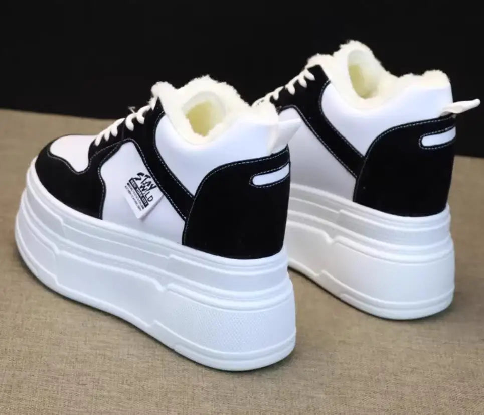 Baskets air blanches en cuir pour Femmes