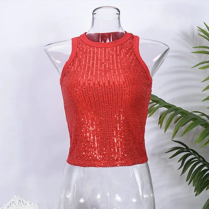Gilet Léopard Femme – Coupe Moulante et Paillettes