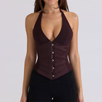Gilet col licou pour femmes