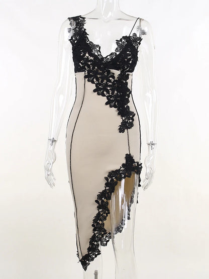 Robe de Soirée en Dentelle Femme
