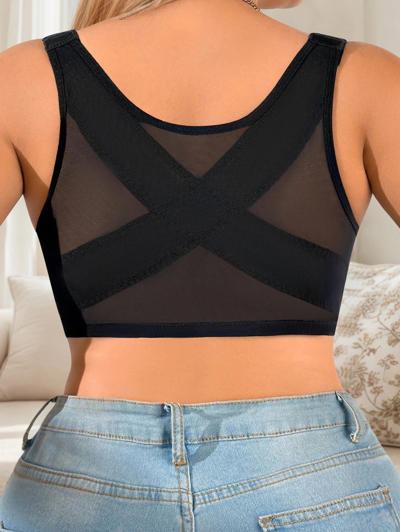 Soutien-gorge noirs grande taille pour femmes