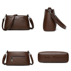 Sac à bandoulière de haute qualité en cuir souple pour femmes