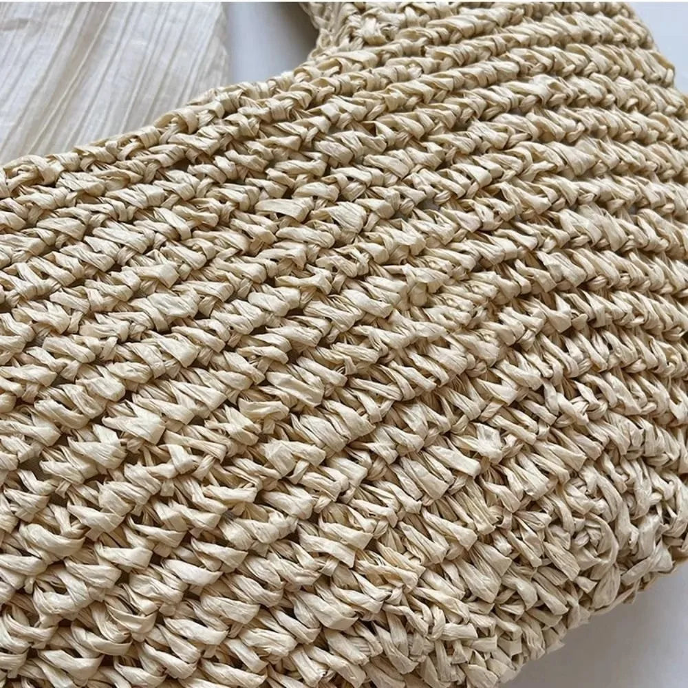 Sac cabas d'été tendance en paille lafite pour femmes