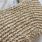 Sac cabas d'été tendance en paille lafite pour femmes