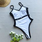 Maillot de bain une pièce avec coussinet pour femmes