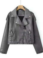 Vestes en faux cuir pour femmes