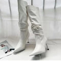 Bottes longues pointues au genou pour femmes