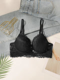 Soutien-gorge en dentelle brodée pour femmes
