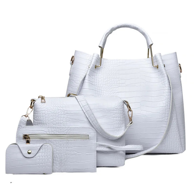 Ensemble 4 pièces sac à bandoulière pour femmes
