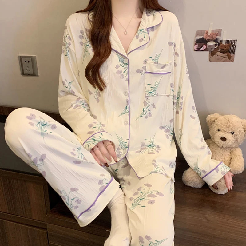 Pyjama Rose Femme – Détail Nœud
