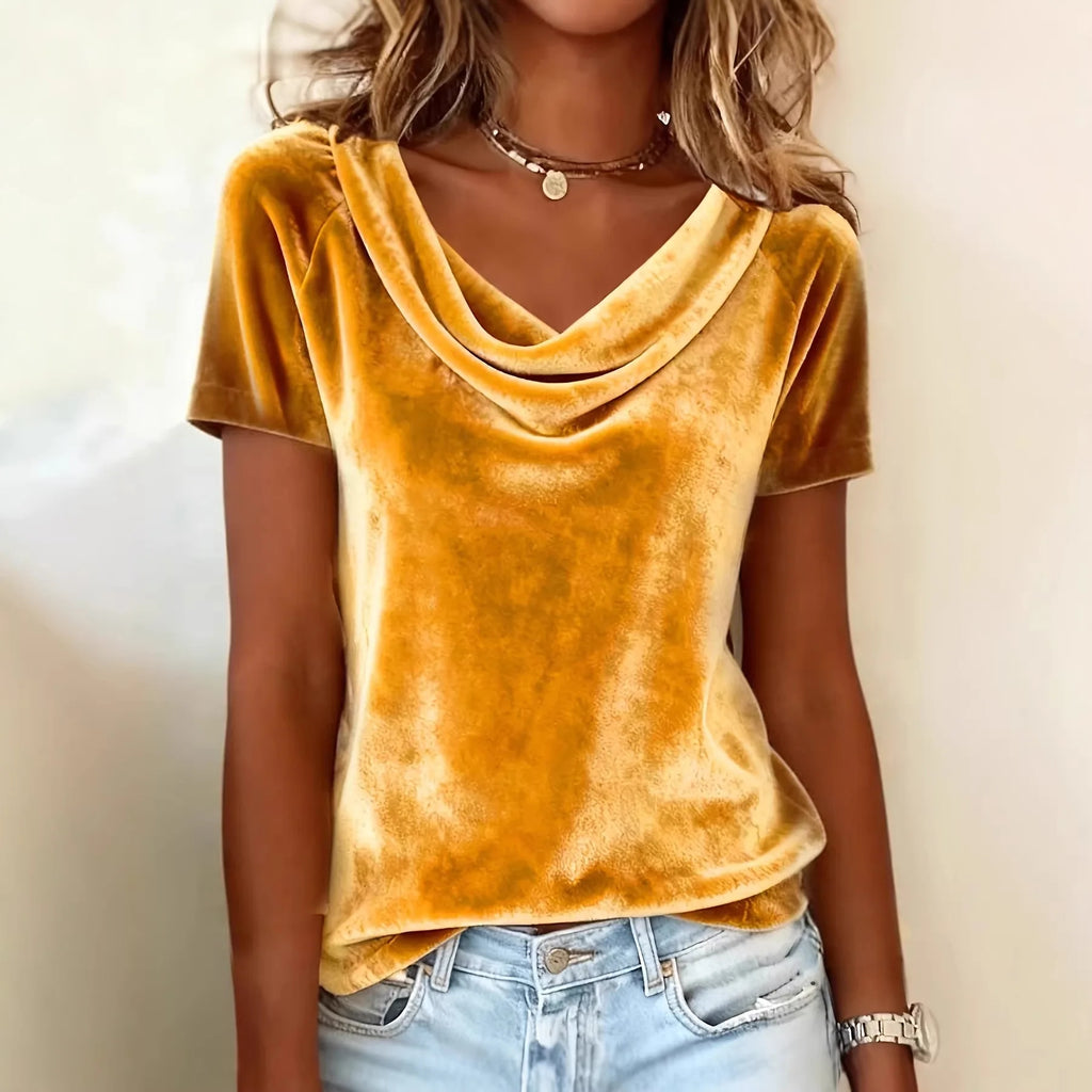 T-shirts amples décontractés de couleur unie pour femmes
