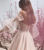 Robes de mariée manches bouffantes pour femmes