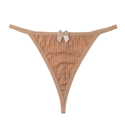 String Dentelle Femme – Motif Épi de Blé Ajouré