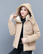 Vestes courtes rembourrées en coton pour femme