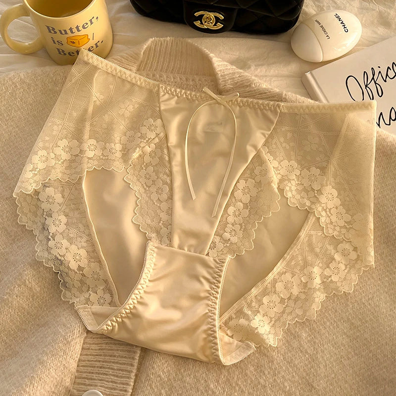 Culotte en dentelle taille haute pour femmes